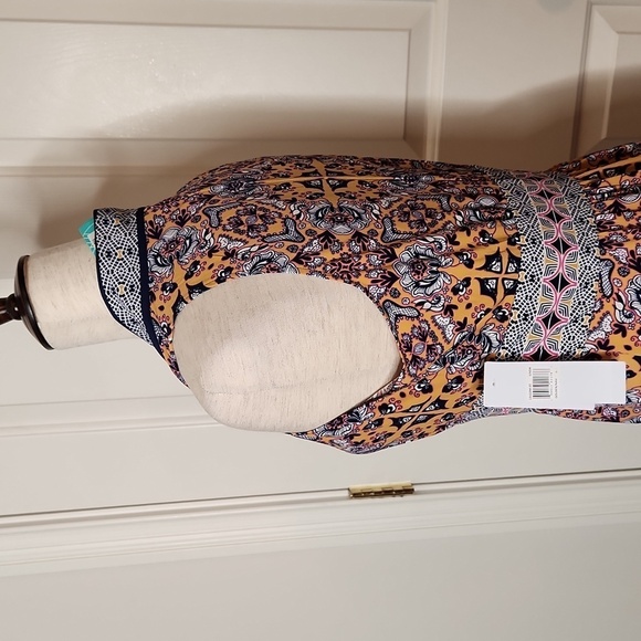 Wisp Ryenne Jersey Dress Golden Navy Size 6 NWT - Picture 7 of 16